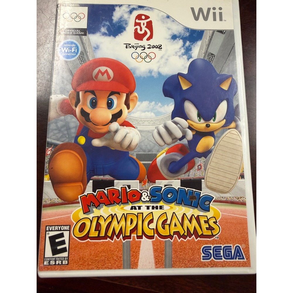 Mario & Sonic at the Olympic Games Nintendo Wii 2007 Beijing 2008 CIB SEGA